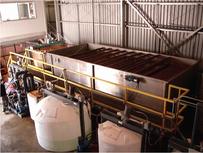 Sistema DAF industrial para tratamiento de aguas residuales con separación por flotación